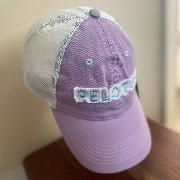 PELOTON Trucker Hat Light Purple Color Block OS NWT - Picture 2 of 6